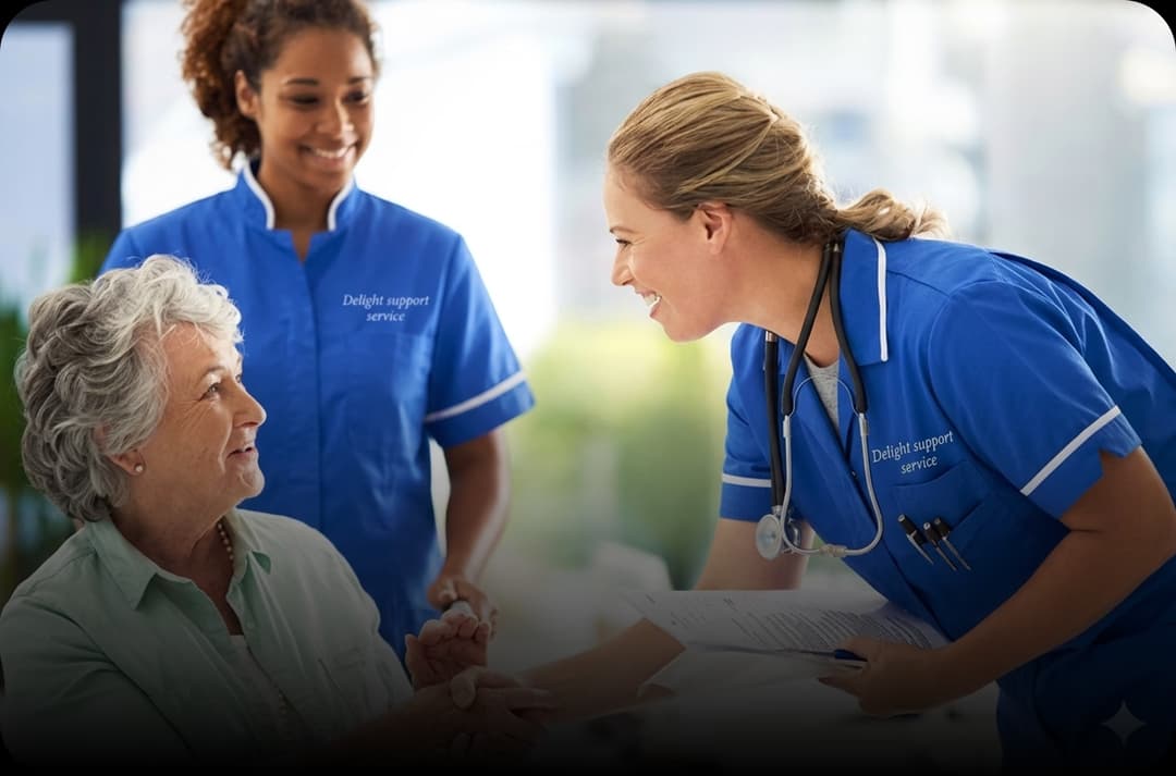 Delight Support live-in carer building a trusted relationship