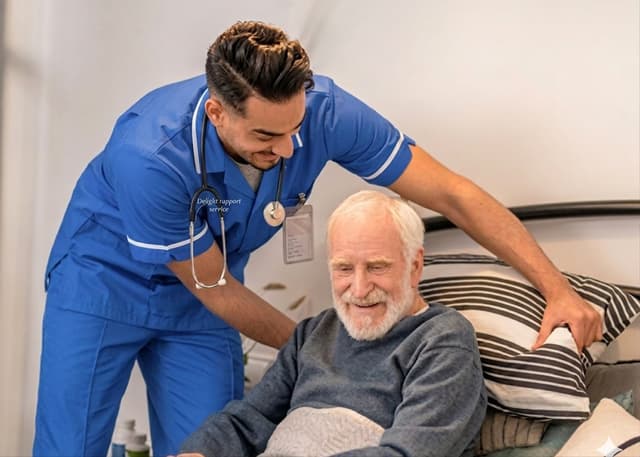 Delight Support carer providing compassionate dementia care