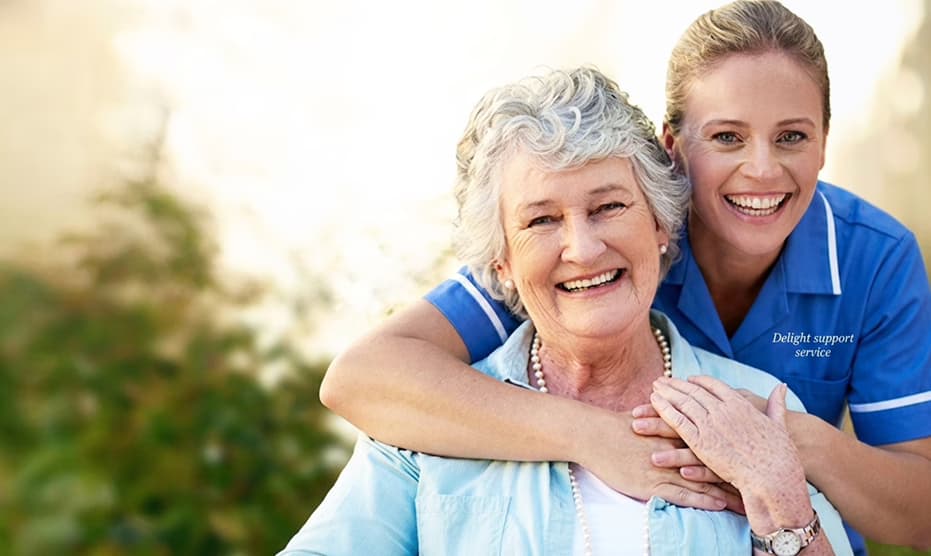 Elderly person receiving home care support in Sheffield