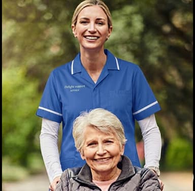 Elderly person receiving home care support in Sheffield
