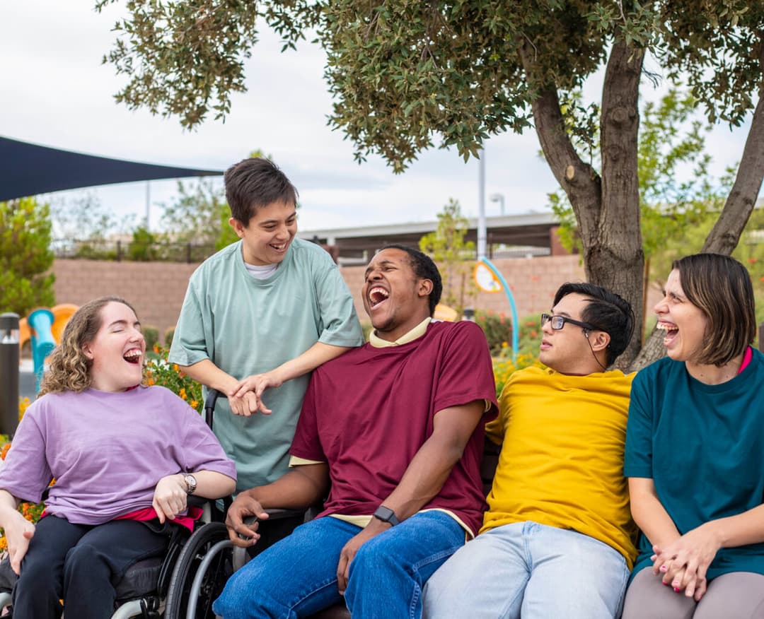 Delight Support carer helping an adult with a learning disability in Sheffield