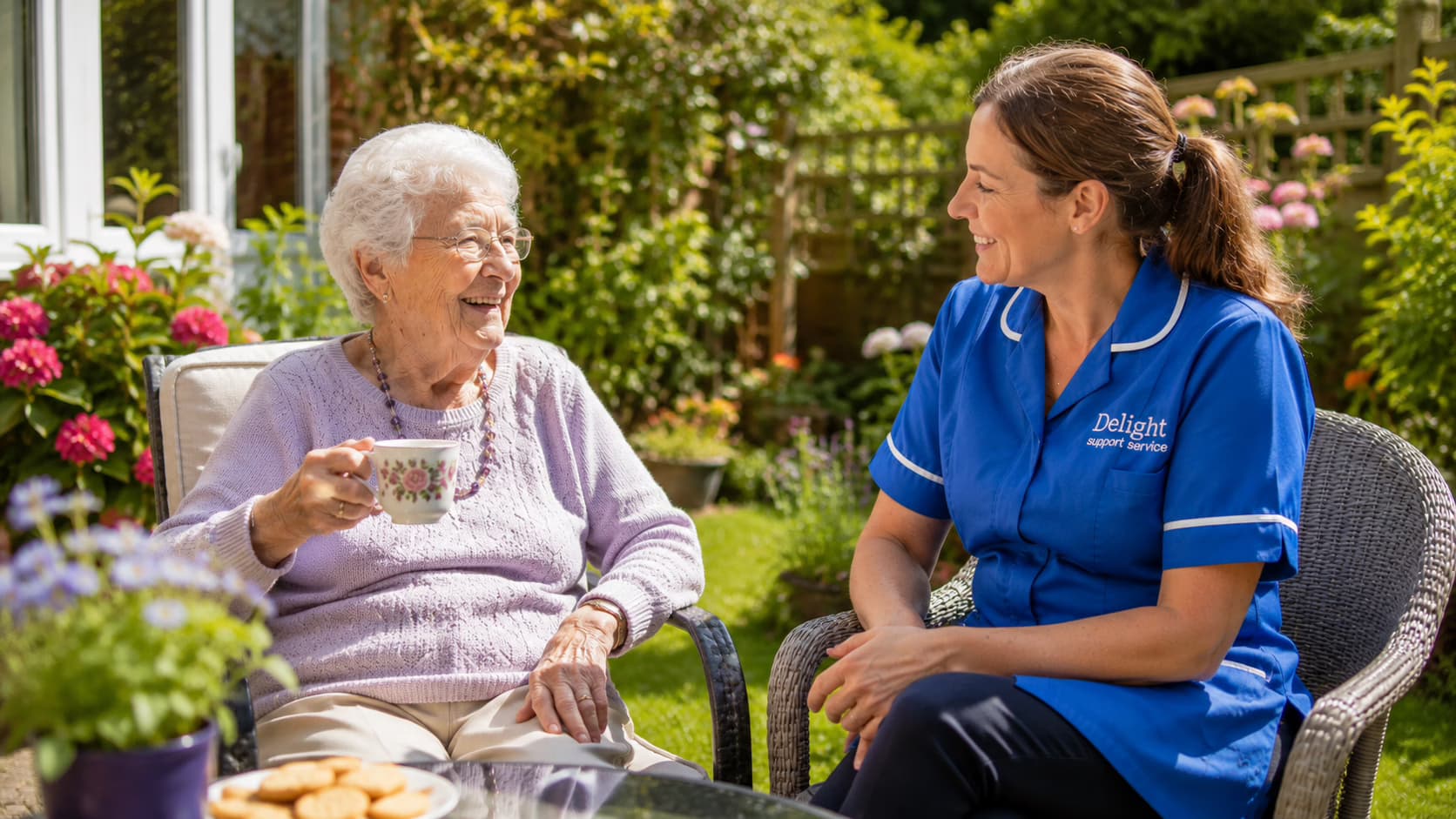 Illustration for article: The Advantages of Home Care in England: A Holistic Approach to Well-being