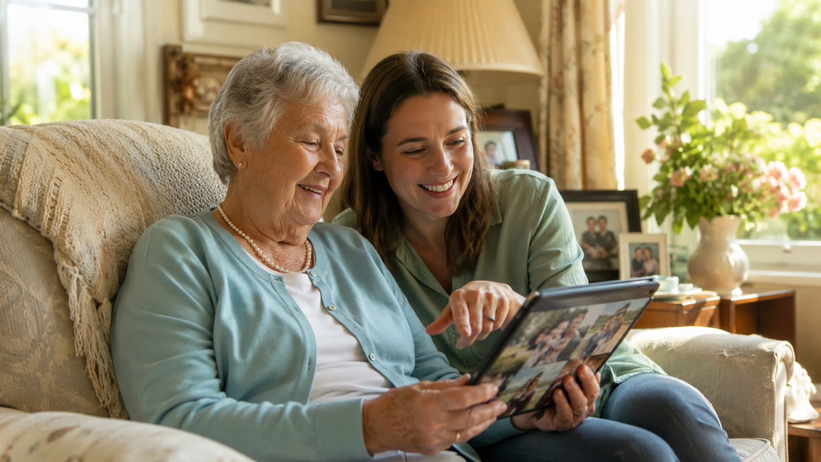Illustration for article: Harnessing Technology to Empower Individuals with Dementia